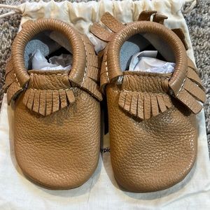 Freshly Picked Moccasin, Used In Good Condition, Size 5, Black & White Stripes